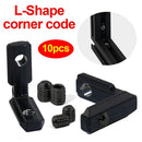 Aluminum Profile Joint L-Shape corner code Bracket Connector T-Slot Corner