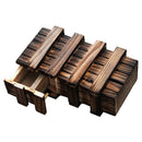 Magic Compartment Wooden Puzzle Box with Secret Drawer Brain Teaser-K