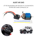HOBBYFANS 540 27T Brushed Motor ESC Combo for 1/10 1/12 RC Crawler Axial SC