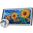 DIY Acrylic Paint by Numbers Beautiful Flower Coloring Drawing Gift Home Deco