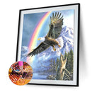 #A 5D DIY Diamond Painting Rainbow Eagle Full Square Drill Art Crafts Rhinestone