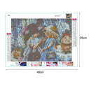 5D DIY Full Drill Square Diamond Painting 2 Girls Cross Stitch Embroidery Newly