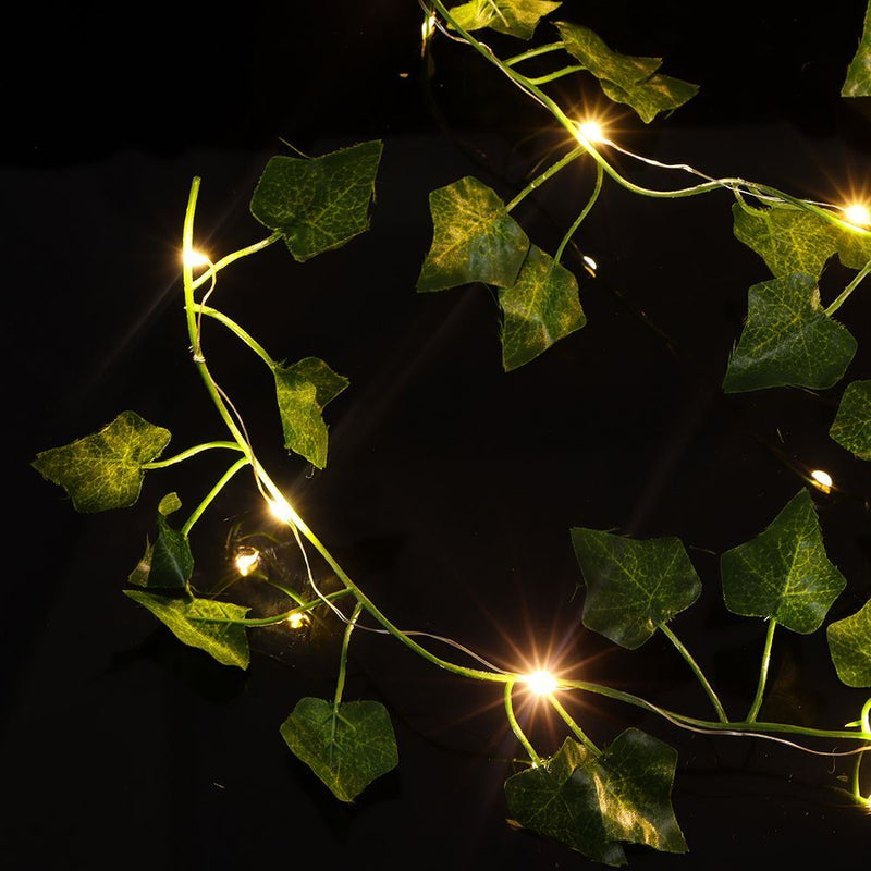 String Lights Outdoor Xmas Garden Decor Lamp LED Lights Ivy String Lights