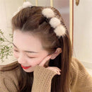 Accessories Headdress Double Layer Hairpins Hair Clips Braid Hair Pins Pompom