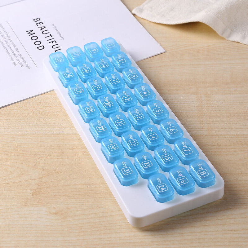 31 Grids Pill Holder Pill Case Storage Box Plastic Tablet Medicince Contain