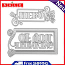 snowvirtuos 2pcs Hero Thinking of You Cutting Tools Stencils Scrapbook -