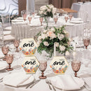10Pcs/Set Wooden wedding digital table card wedding English alphabet seat card`
