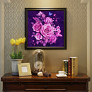 5D DIY Diamond Painting Kits Rose Full Round Diamond Picture Wall Decoration