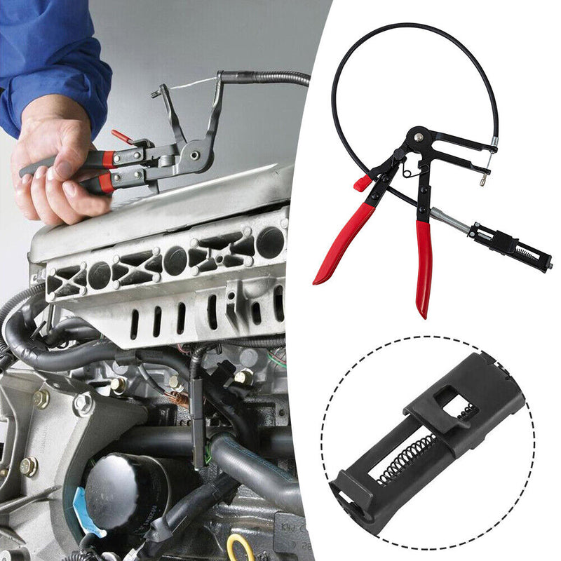 Cable Type Long Reach Hose Clamp Pliers Flexible Wire Car Repair Cr