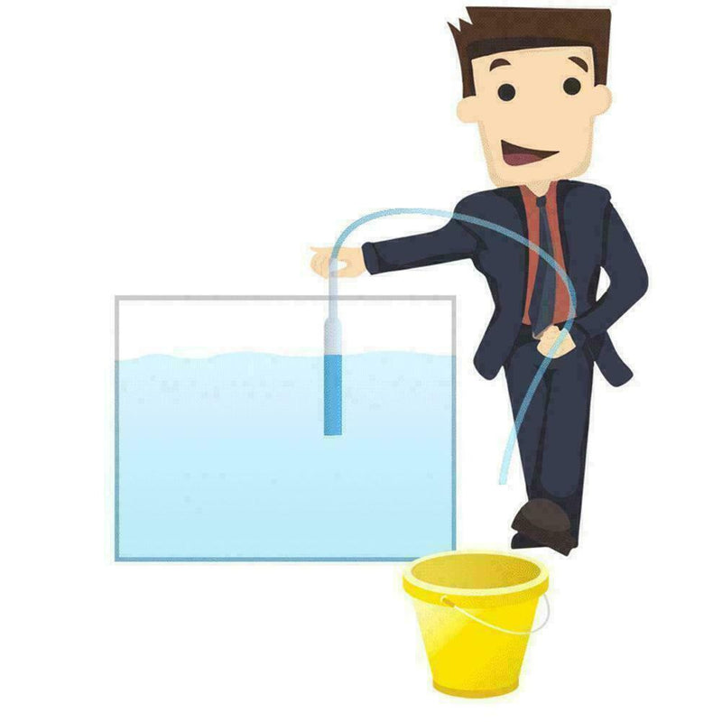 Aquarium Fish Tank Gravel Cleaner Syphon Water Changer Siphon Hose M6J6 Q1J2