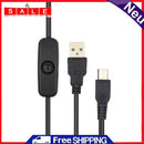 Micro USB Cable Charger Power Supply USB Cord w/ On/Off Switch for Raspberry Pi