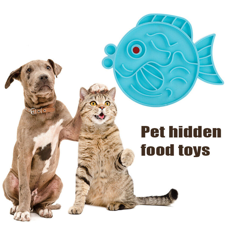 Pet Dogs Cats Slow Food Bowls Slow Feeders Treat Dispensing Pad Pet Supplies