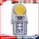10pcs 12V T10 W5W LED Lamp COB Silicone Shell Car Turn Side Lamps(Yellow)