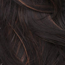 No Lace Front High Temperature Silk Long Straight  Wig Dark Brown Women Wig