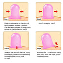 Transparent Vacuum Cupping Can Cupping Therapy Massage Suction Cup (Pink) Newly