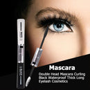 Double Head Mascara Curling Black Waterproof Thick Long Eyelash Cosmetics