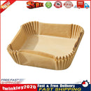 50pcs Air Fryer Disposable Paper Liner Mat Square Steamer Basket (Beige) Newly