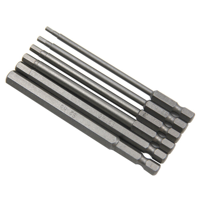 6pcs Allen Wrench Drill Bit Set Woodworking Screwdriver Drilling Hex Head Newly