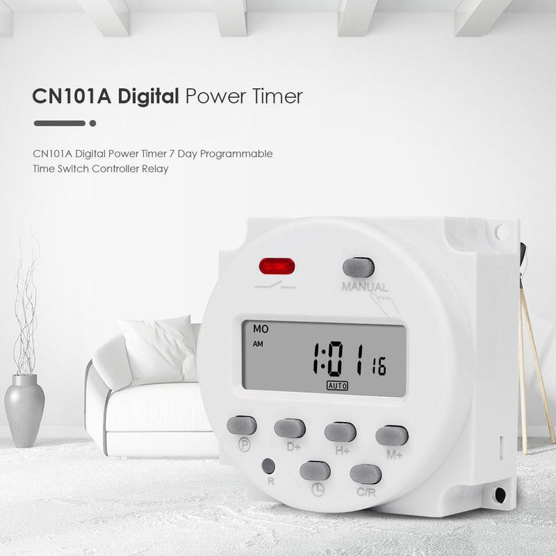 5X CN101A Digital Timer 7 Day Programmable Time Switch Controller Relay 12V