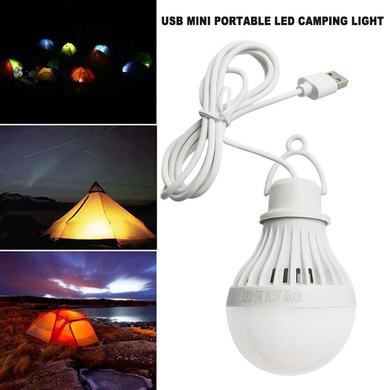 Portable Mini Tent Work Light LED Bulb Emergency Lamp Camping Hiking Lighti
