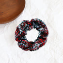 Christmas Plaid Hair Clothes Elastic Scrunchies Women Ponytail Holder Hair Ties