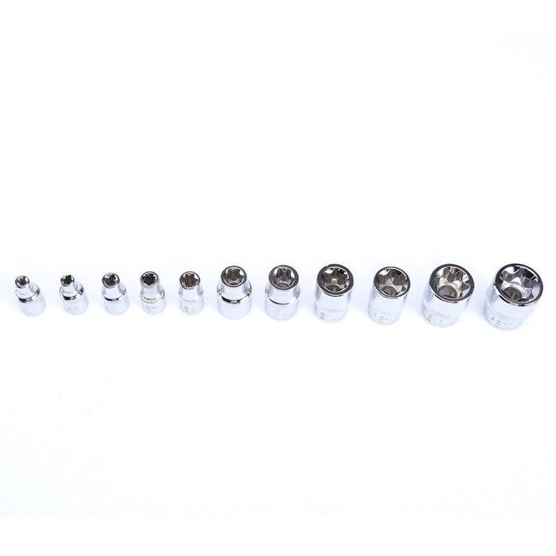 29PC Torx Star Socket Set & Bit Male Female E & T Sockets With Torx Bit Too