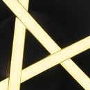 LED Ceiling Lamp 85-265V Forked Shaped Curved Modern Lamp (Warm Light 3LED)