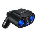 Dual USB Auto Schnellladegerät Zigarettenanzünder Splitter Netzteil Bluetooth F.