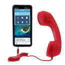 Retro Anti-radiation Phone Call Receiver 3.5 MM Socket Handset (Red)