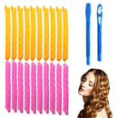 Snail Shape Hair Rollers with Stick Bendy Hair Roller DIY Hair Styling Accessory