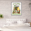 5D Diamond Painting Kit Spring Gnome Full Round Drill Rhinestone DIY Wall Art