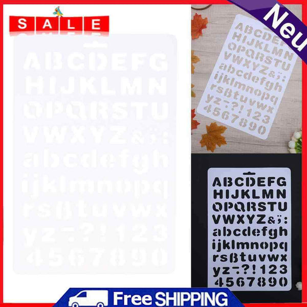Lettering stencil letters alphabet stencils painting paper craft number