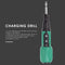 Anti-slip Handle Big Torque Electric Screwdriver USB Charging Drill (Green)