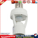 Socket E27 Converter 110-240V Lamp Base with PIR Motion Sensor Bulb Switch Newly