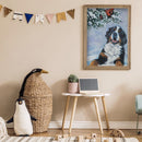 Snow Dog Mosaic Diamond Painting Drawing Full Round Drill DIY Art Handcraft Kit