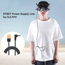 4ft Power Cable XT60 Male to DC Male Right Angled Cord for DJI FPV Goggles Newly