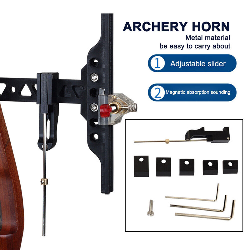 Metal Ringing Stick Adjustable Recurve Bows Archery Arrow Clicker Signal Sheet