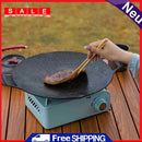 Mountiker BBQ Camping Frying Pan Portable Cast Iron Wok Top Fireplace Accessory