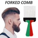 Foldable Metal Wide Teeth Salon Comb Afro Detangle Comb Hair Styling Tools Newly