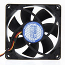 Mute 80mm Computer PC Case 3/4 Pin Cooling Fan with Screw Pad for PC CUP  Newly
