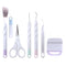 7x Vinyl Weeding Tools Silhouettes Scraper Tweezers Scissor Craft (Pink) Newly