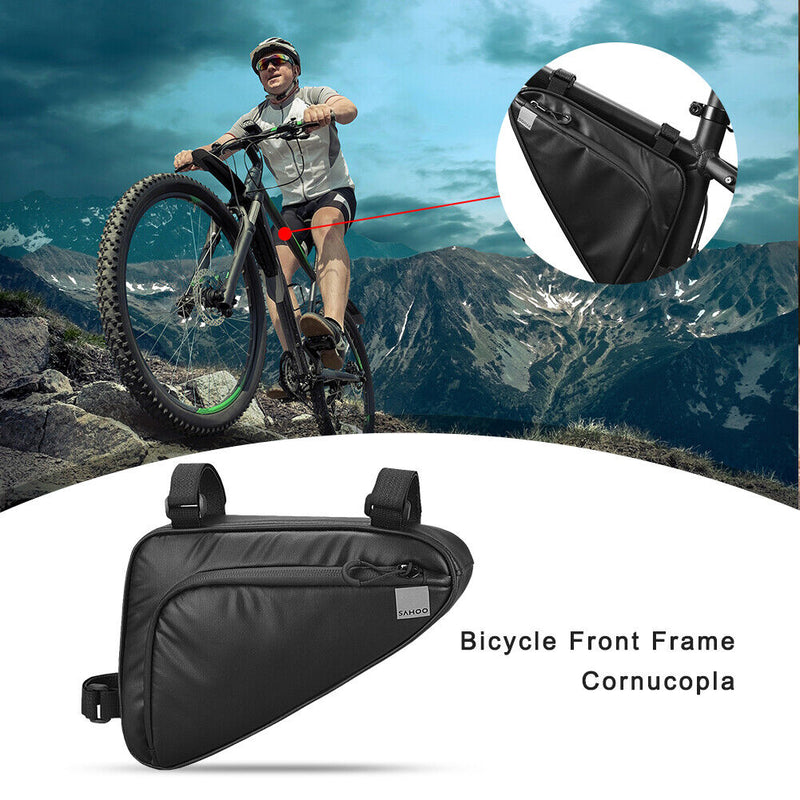 Road Bike Triangular Bag Waterproof Dust-Proof Cycling Front Top Tube Bags Newly