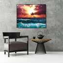Painting By Numbers Kit DIY Waves Clouds Canvas Oil Wall Art Picture Orname