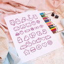 Paper Cut Card DIY Transparent Silicone Cat Dog Strawberry Seal Embossing Album
