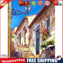 House Stairs Oil Paint By Numbers Kits DIY Handpainted on Canvas Wall Art
