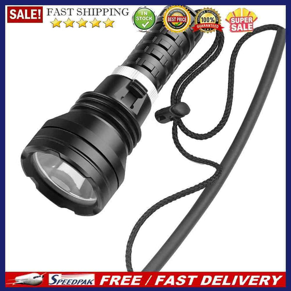Super Bright XHP70 LED Diving Flashlight Waterproof Professional Diving Lig
