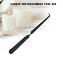 19cm Stainless Steel Wick Dippers Household Candle Extinguish Tool (Black) Newly