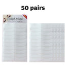 50pairs/pack Eyelash Extension Paper Patches Under Eye Pads Tips Stickers Newly