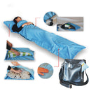 Single Close-Fitting Sleeping Bag Portable with Zipper Anti-Static for Traveling
