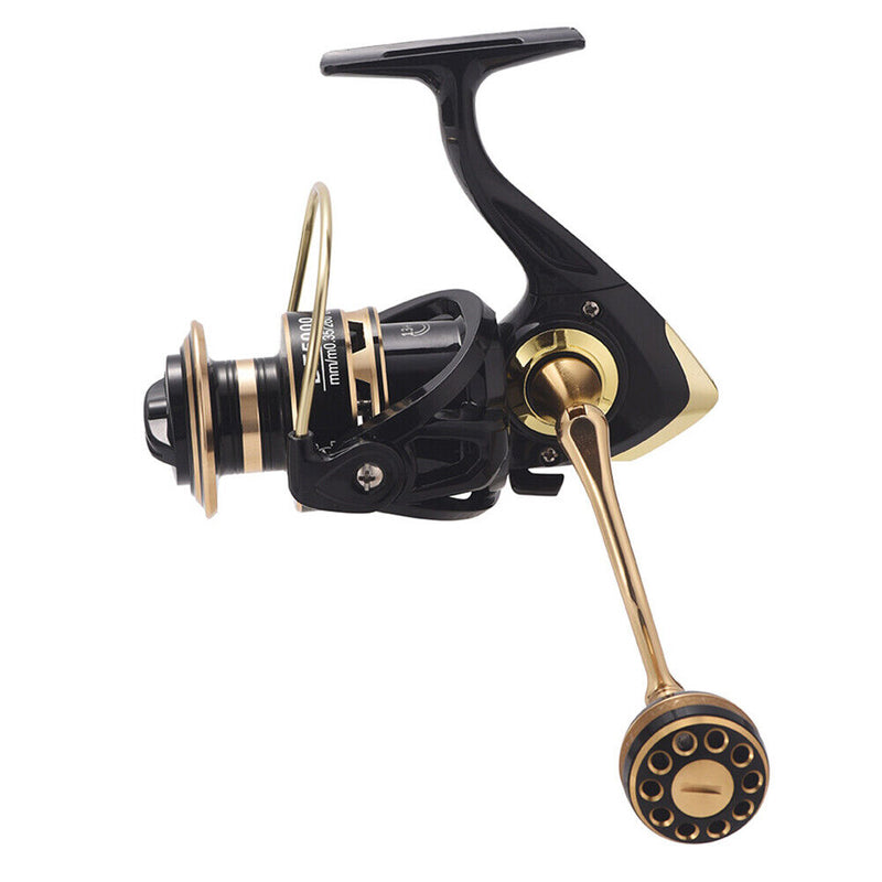 #A DF1000-DF6000 Series Spinning Fishing Reel 13+1 BBs Metal Line Cup Fishing Wh